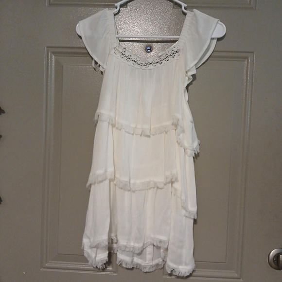 Doe & Rae Button Up Rufled Top Blouse Woman Size S - Picture 4 of 10